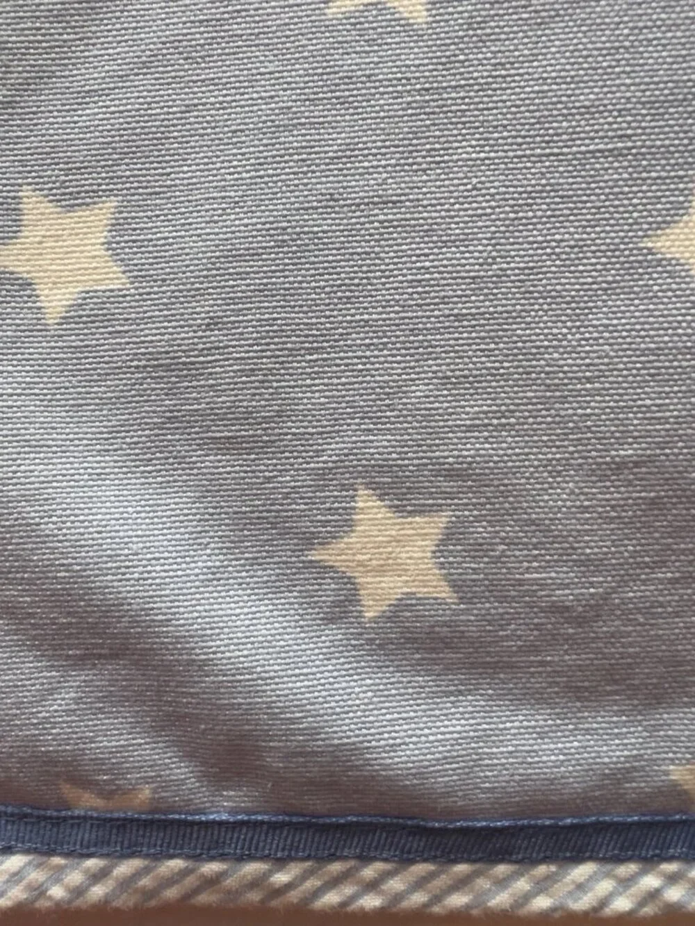 POTTERY BARN KIDS Window Valance 44” x 18” Stars Blue Lined Nursery Children